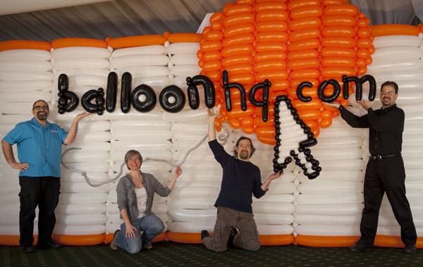 Life size BalloonHQ logo created by Brian Asman and Paul Teal