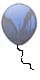 Graphic of purple foil balloon. BHQ - the most complete collection of balloon info on the web.